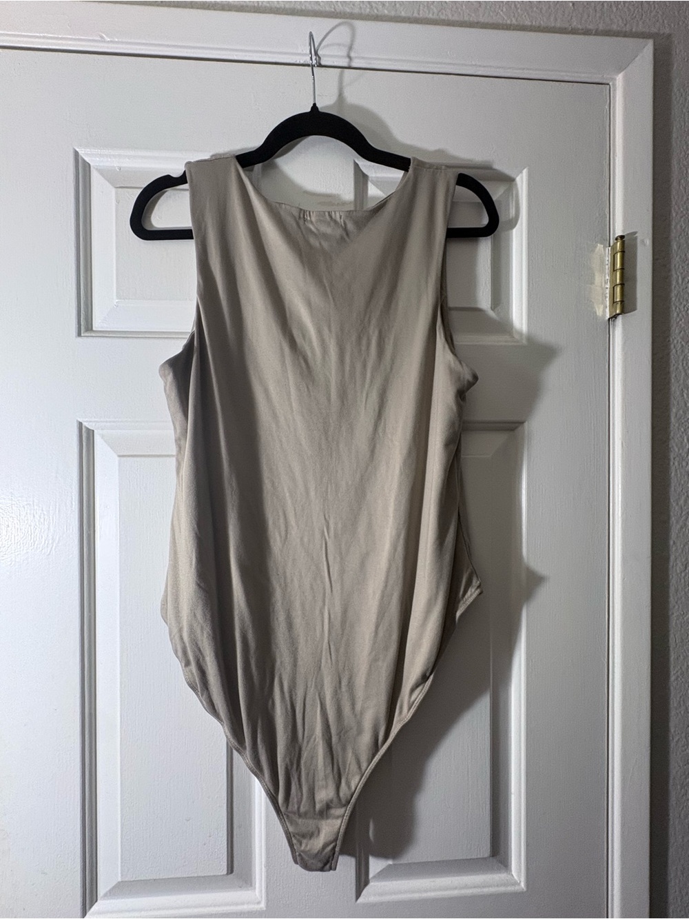 Qty:2 Fashion Nova Sleeveless Bodysuit in Beige & Brown